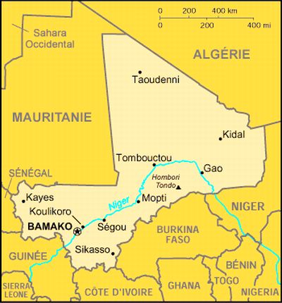 Bild: Karte von Mali