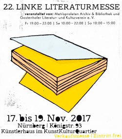 Plakat: 22. Linke Literaturmesse Nürnberg