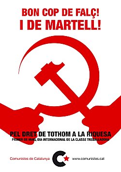 Plakat aus Katalonien - Bon cop de falc i de martell